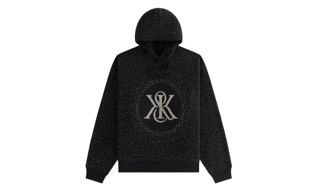 Maverick Beaded Crest Hoodie WMNS "Black" Khw031005 001