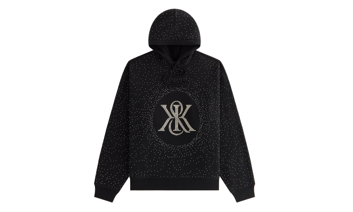 Maverick Beaded Crest Hoodie WMNS "Black" Khw031005 001