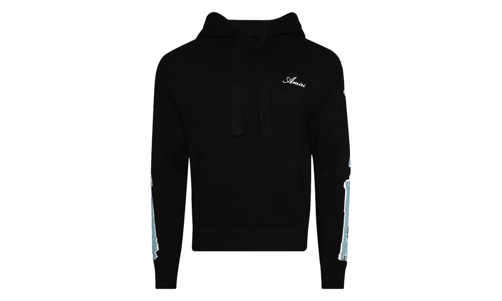 Knit Bones Hoodie "Black" AMKNHD1008 001