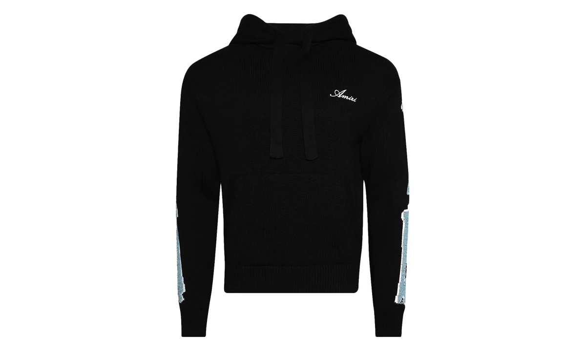 Knit Bones Hoodie "Black" AMKNHD1008 001