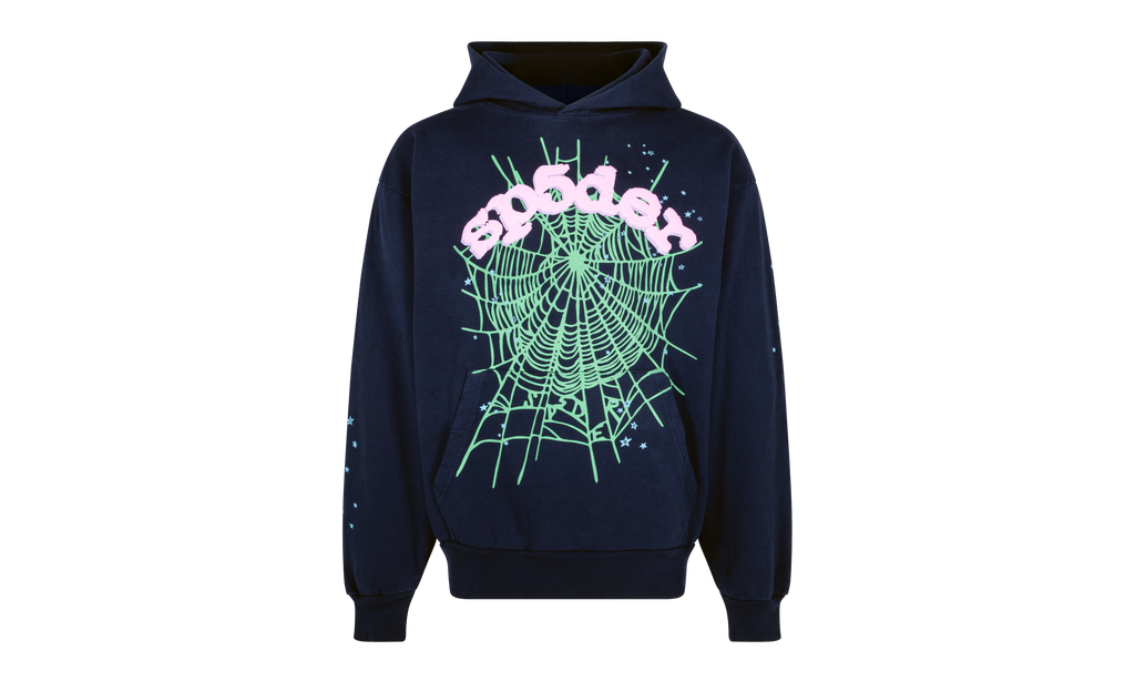 SP5DER OG WEB NAVY PINK HOODIE "Navy, Pink" M01SS001OGNP