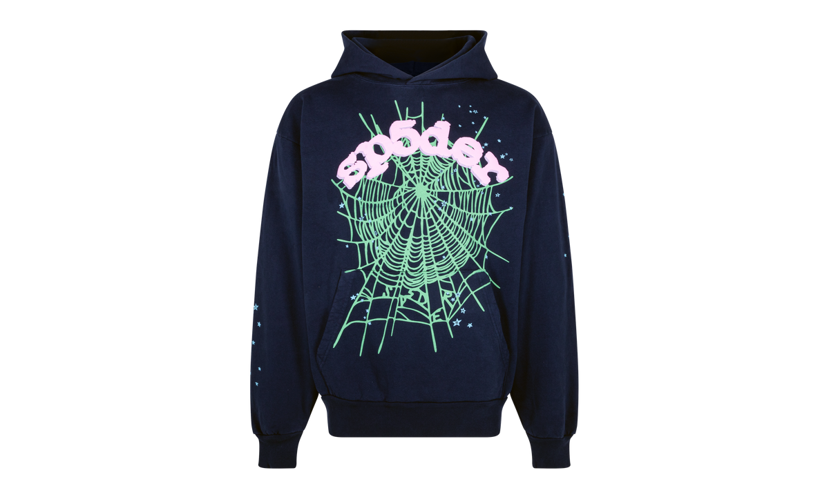 SP5DER OG WEB NAVY PINK HOODIE "Navy, Pink" M01SS001OGNP