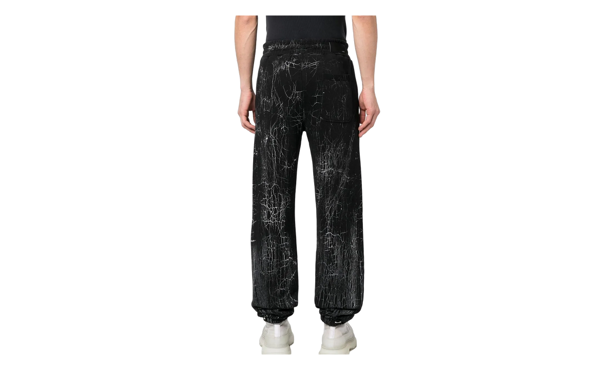 Cracked Dye Logo Sweatpants "Black" PS23MJL026 001