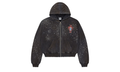 Pluto Clustered Zip Up Hoodie "Black" 10072676