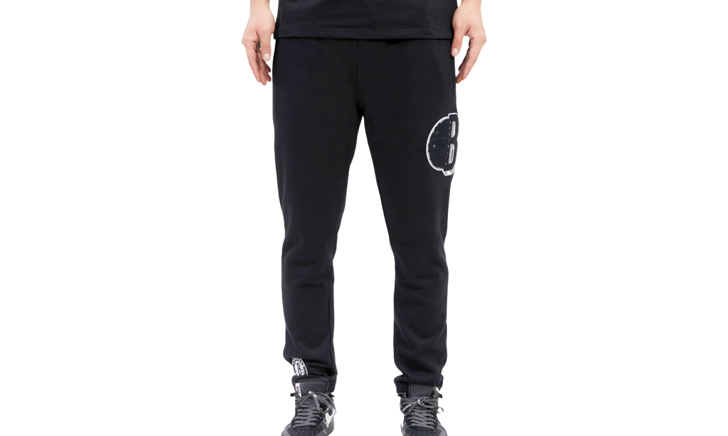 NBA Brooklyn Nets Mash Up Logo Sweatpants "Black" BBN454268 BLK