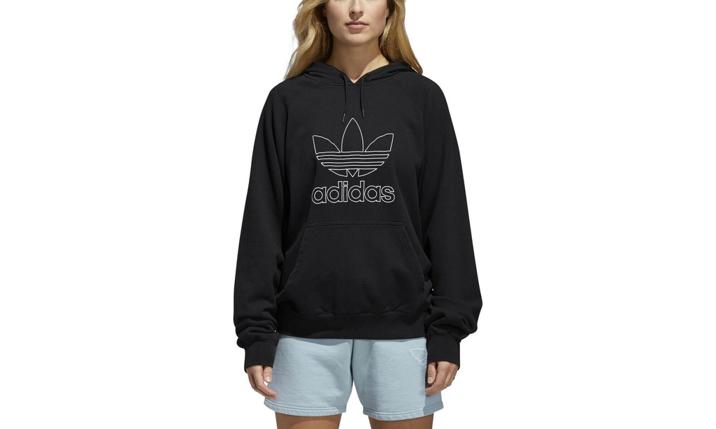 Signature Hoodie WMNS "Black / White" CE4866