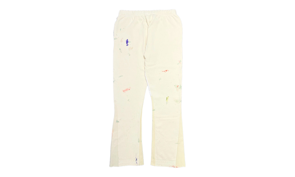GD Logo Paint Splatter Flare Sweatpants "Cream Black Multi" GDGLFSC