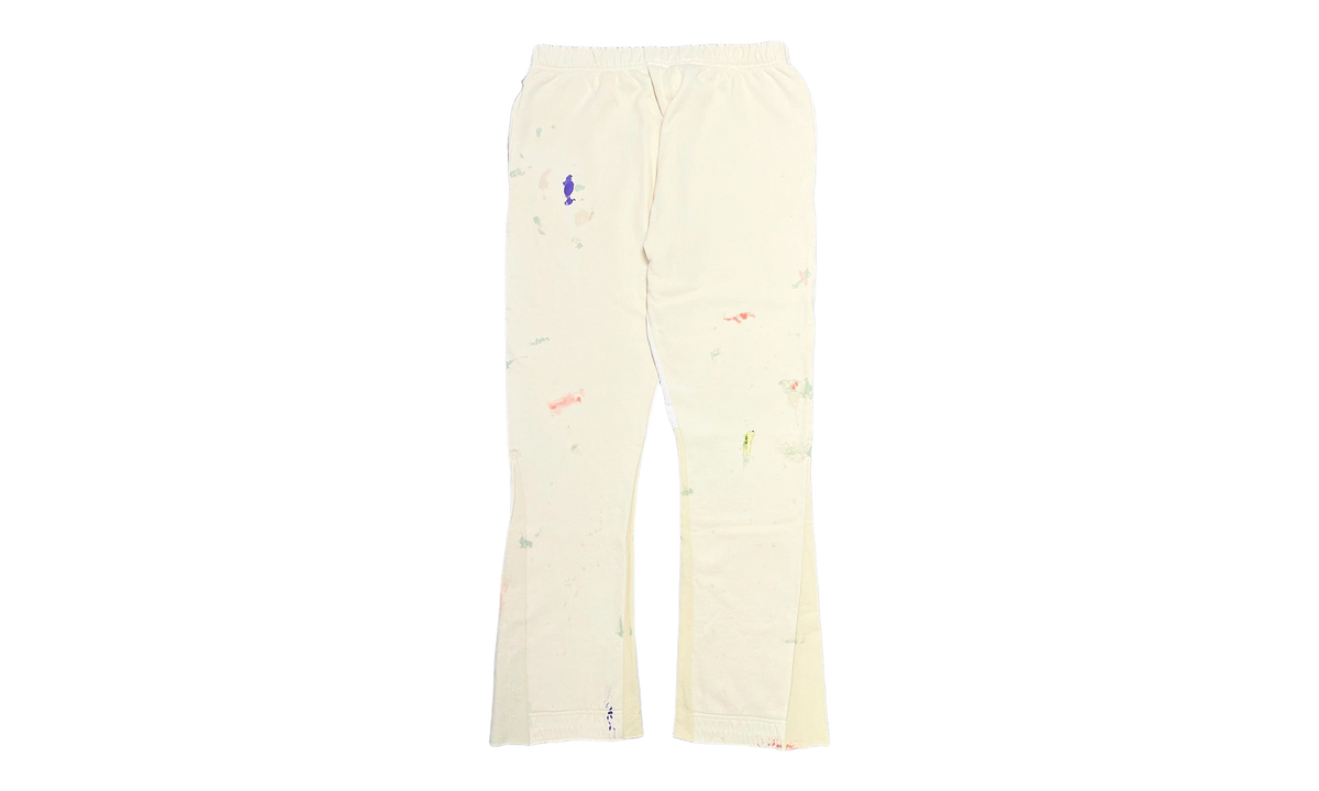 GD Logo Paint Splatter Flare Sweatpants "Cream Black Multi" GDGLFSC