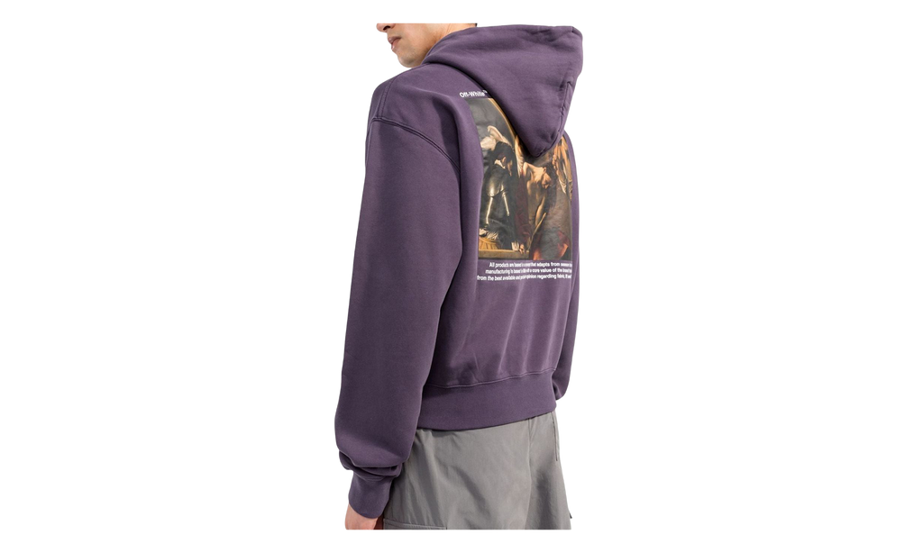Caravaggio Crowning Over Hoodie "Aubergine" OMBB037F22FLE00 43501
