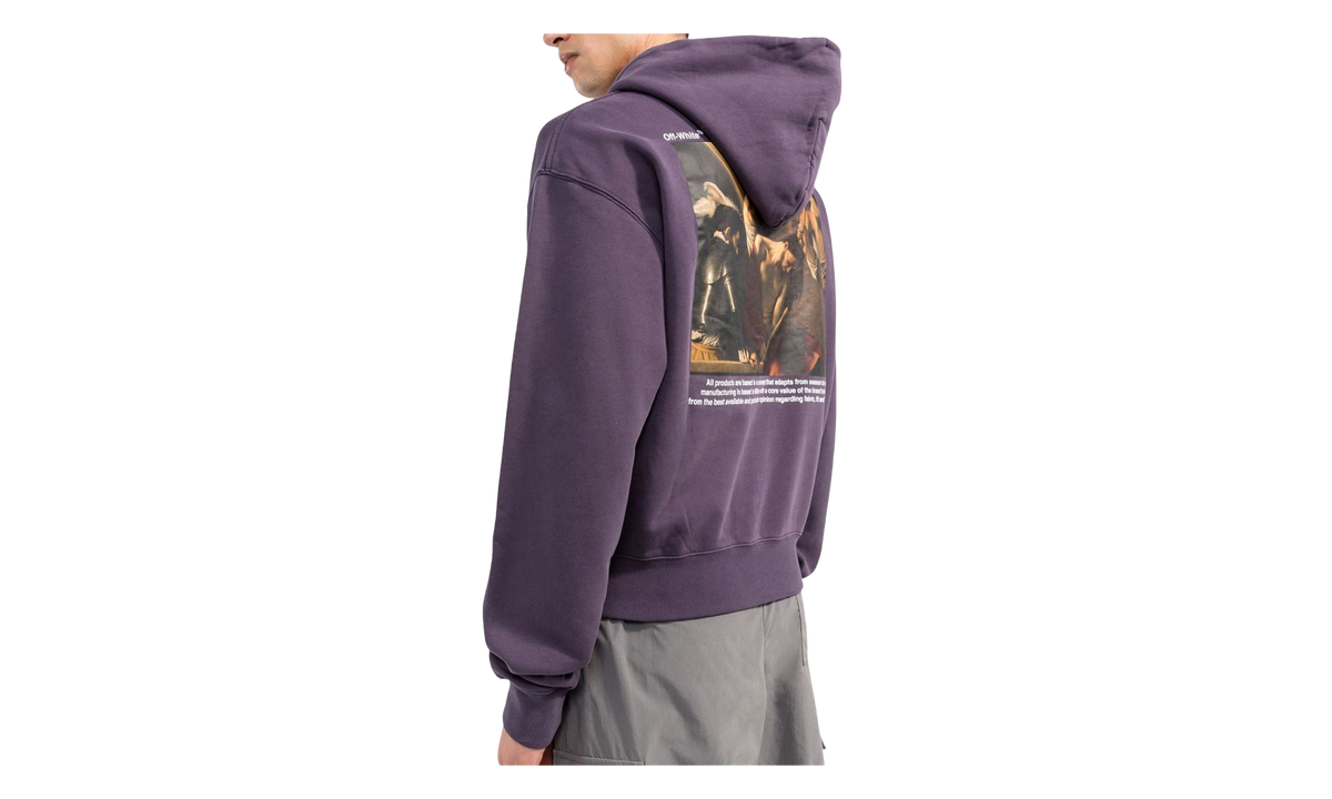 Caravaggio Crowning Over Hoodie "Aubergine" OMBB037F22FLE00 43501