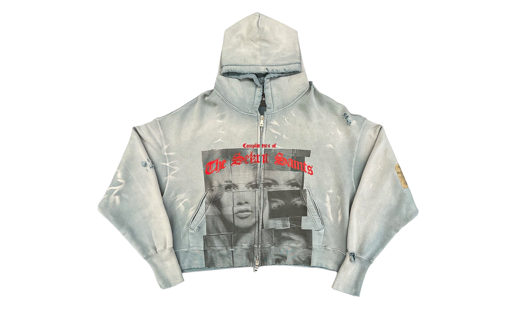 Compliments Hoodie "Washed Light Blue" SKRT021