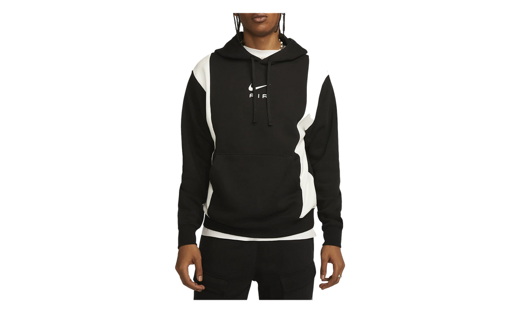 Air Fleece Pullover Hoodie "Black / Summit White" FN7691 010