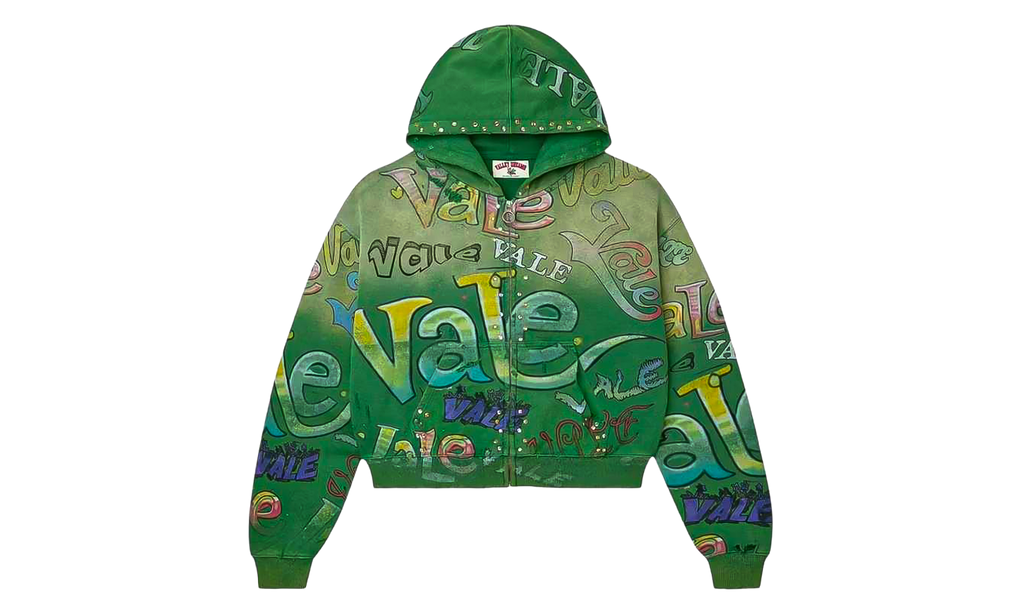 Spearmint Zip Up Hoodie "Green" VAL220