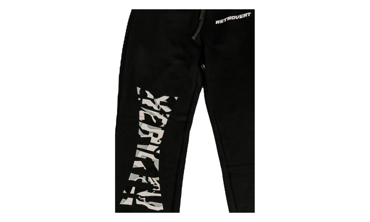 Rhinestone Rebirth Sweatpants "Black" RET030