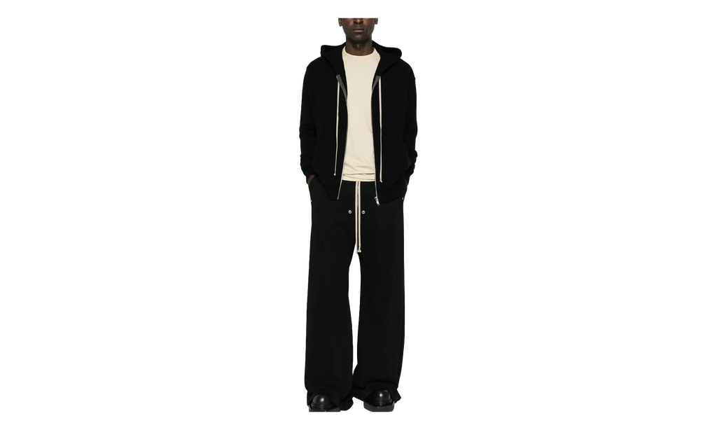 Zip-up Drawstring Hoodie "Black" RU02F4614 WSBR 09