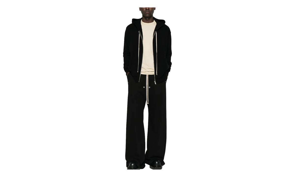 Zip-up Drawstring Hoodie "Black" RU02F4614 WSBR 09