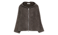 Hairy Wool Full-Zip Hoodie "Mole Grey" M2266FM