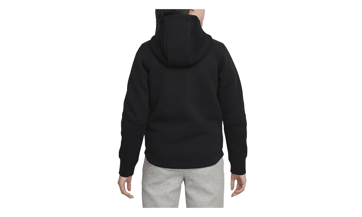 Sportswear Tech Fleece Girls' Full-Zip Hoodie GS "Black / Black / Black" FD2979 010