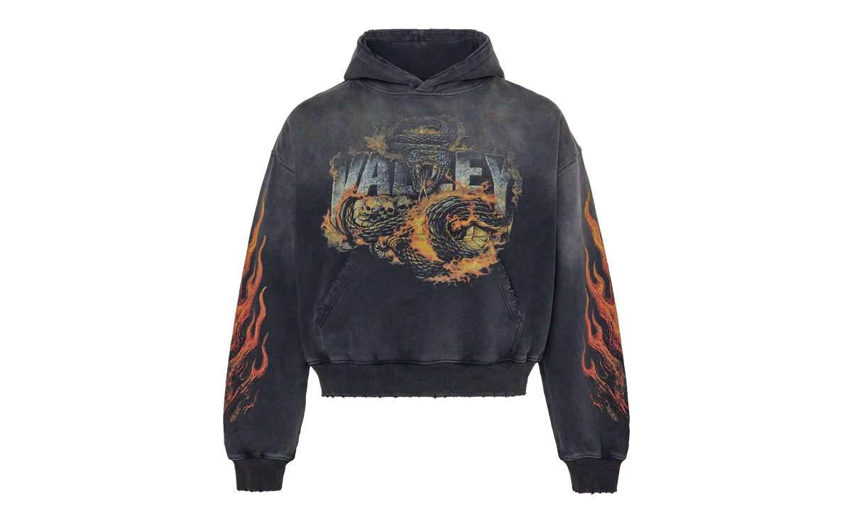 Serpent Pullover Hoodie "Black / Red / Orange" VAL196