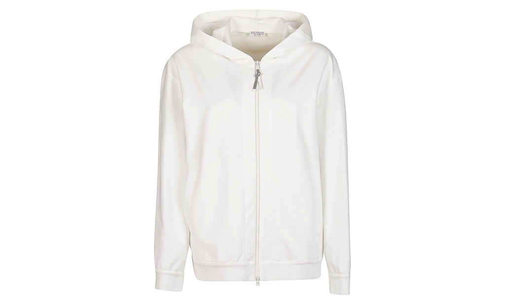 Cotton Zip Hoodie WMNS "Natural" BRUN1376