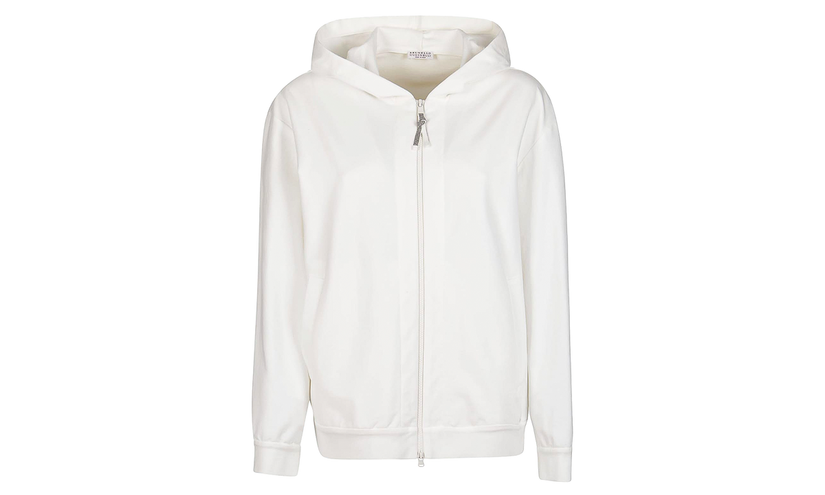 Cotton Zip Hoodie WMNS "Natural" BRUN1376