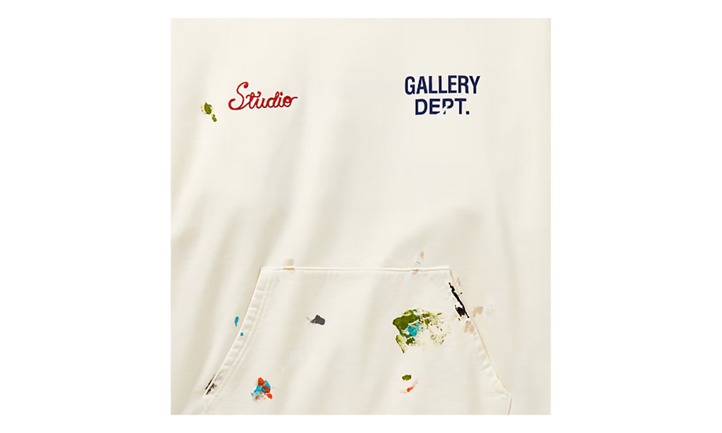Studio Oversized Logo Embroidered Hoodie "Cream" GD137