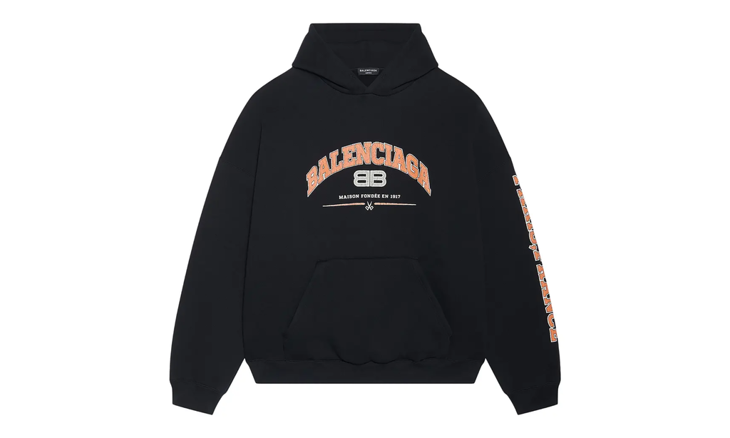 Wide Fit Hoodie "Black/Orange/White" 674986 TLVJ2 1074