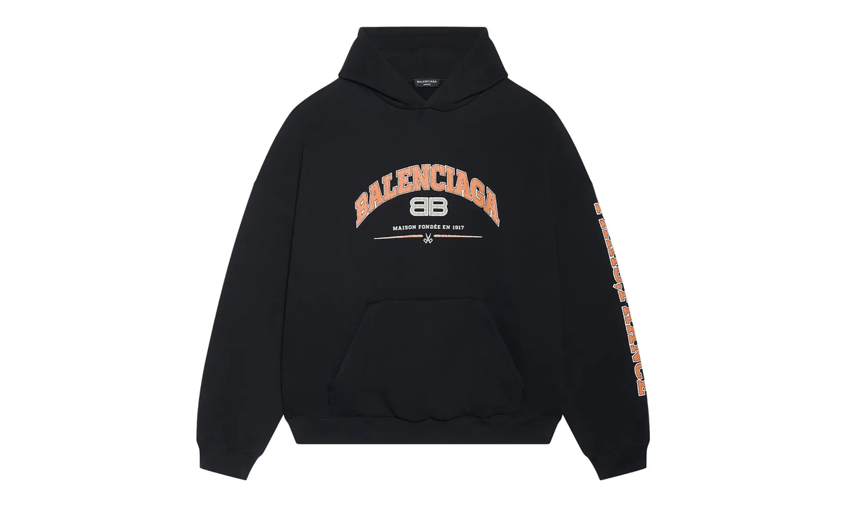 Wide Fit Hoodie "Black/Orange/White" 674986 TLVJ2 1074