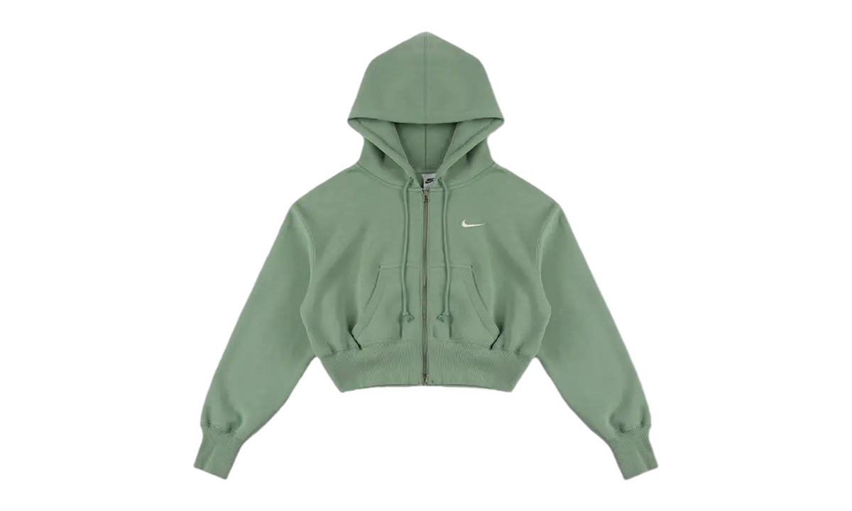 Sportswear Phoenix Fleece Full-Zip Cropped Hoodie WMNS "Steam / Sail" HV2426 006