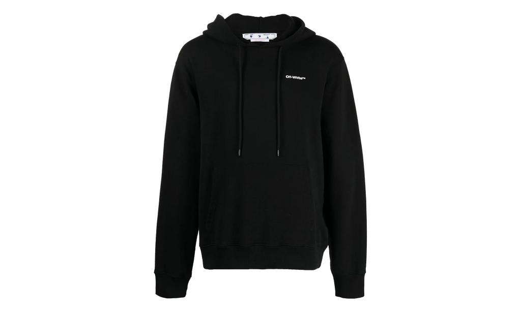 Wave Outline Diag Design Hoodie "Black" OMBB097C99FLE0171001