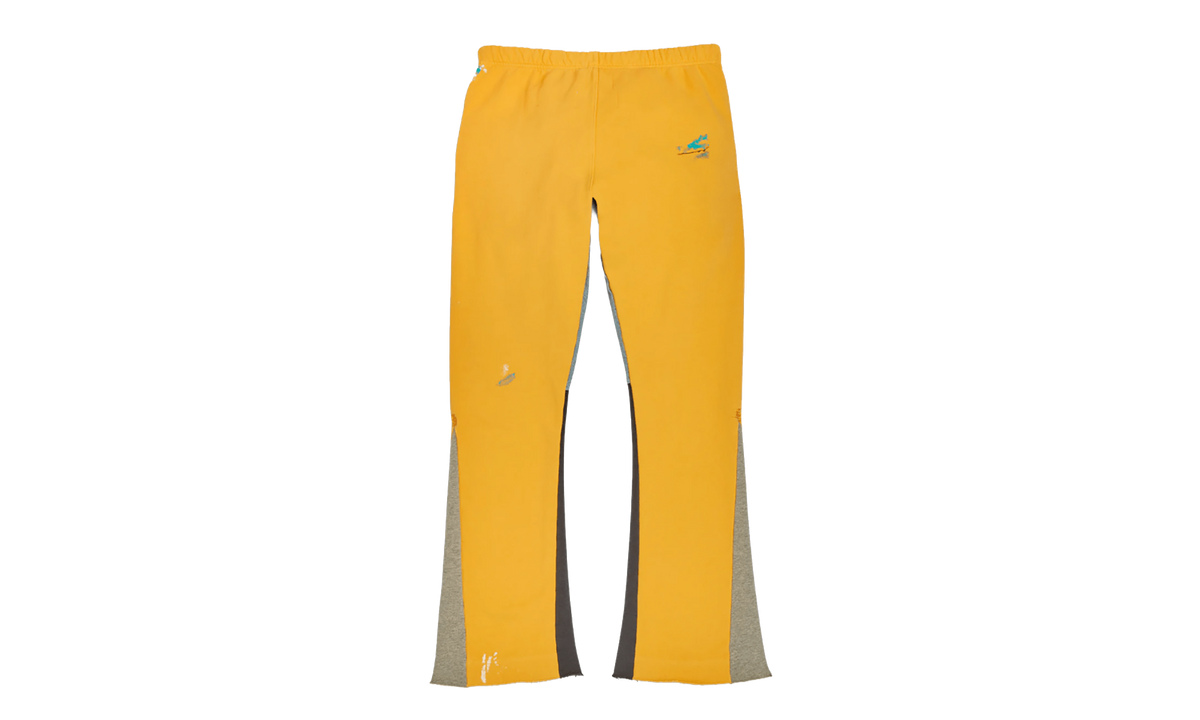 GD Logo Paint Splatter Flare Sweatpants "Yellow Black Multi" GDGLFSY