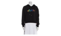 Rainbow Cropped Hoodie "Black / Multicolor" OWBB016R21JER0021084