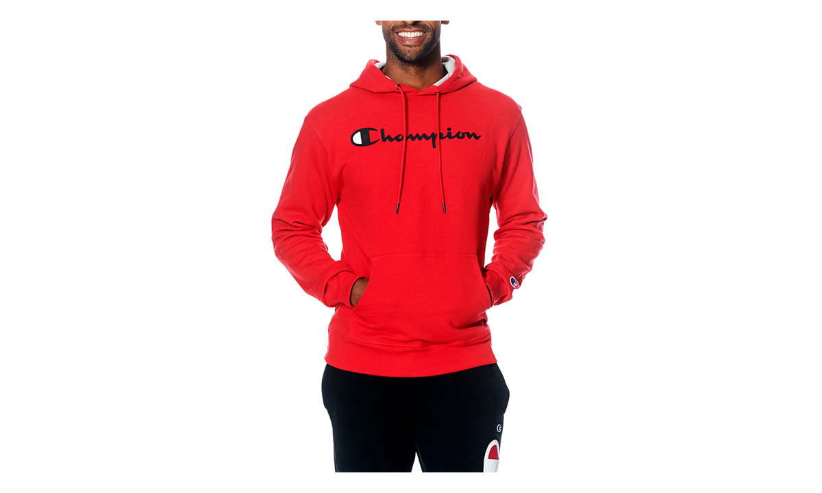 Powerblend Fleece Script Logo Hoodie "Red" GF89H Y067942WC