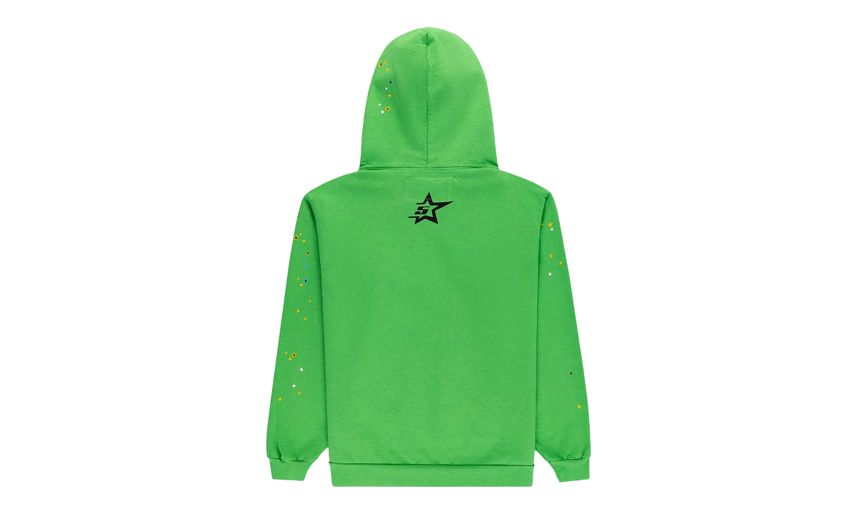 Punk V2 Rhinestone Hoodie "Bright Green" SP5der208