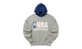 NBA SPORTS FIT HOODIE "CONCRETE HEATHER / ESTATE BLUE" 192NB256402F