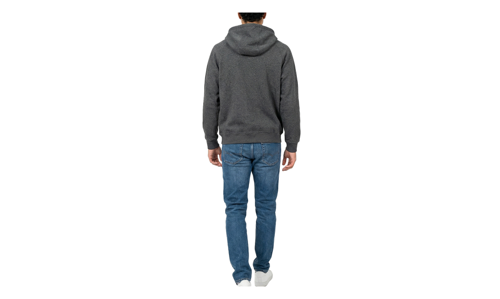 Cashmere Blend Zip Hoodie "Gray" BRUN365