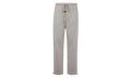 RELAXED FLEECE SWEATPANT W/ PIPING "HEATHER STONE / CLOUD WHITE" 130SP258062F