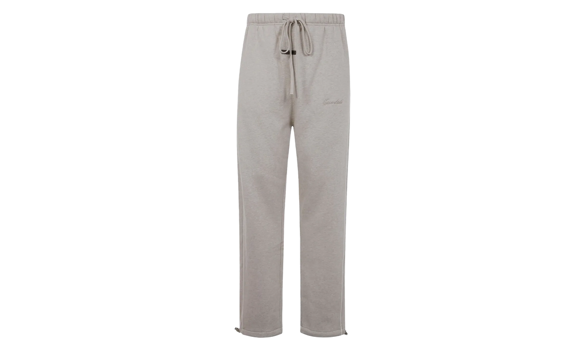 RELAXED FLEECE SWEATPANT W/ PIPING "HEATHER STONE / CLOUD WHITE" 130SP258062F
