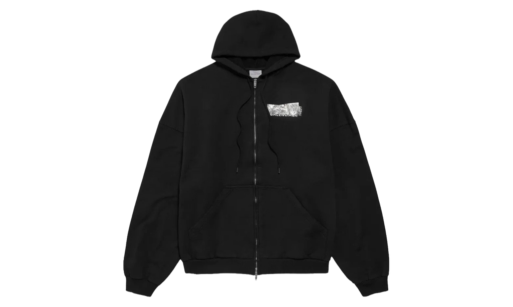 Large Zip-Up Hoodie "Black" A009EA TVVE3 1000