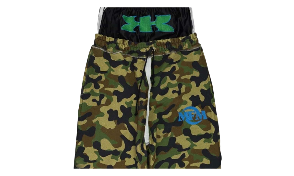 Greedy Unit Inside Out Layered Sweatpants "Green Camo" MRD002