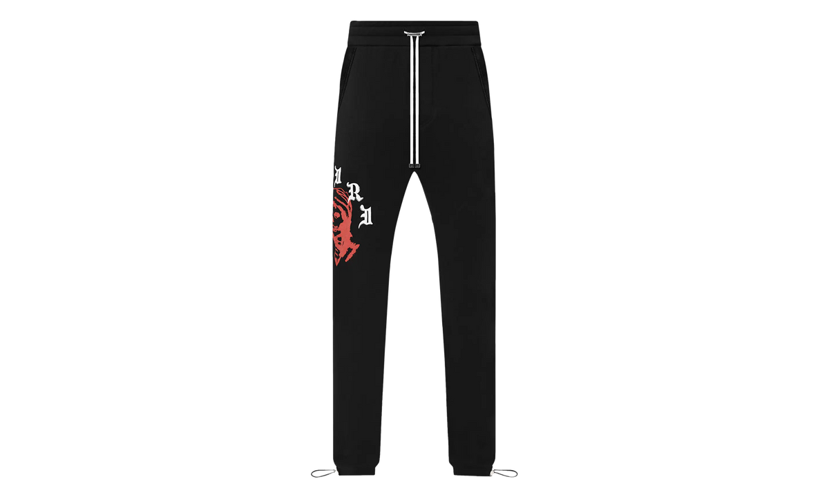 Wes Lang Solar Kings Logo Sweatpants "Black & Red" AW22MJG017 001