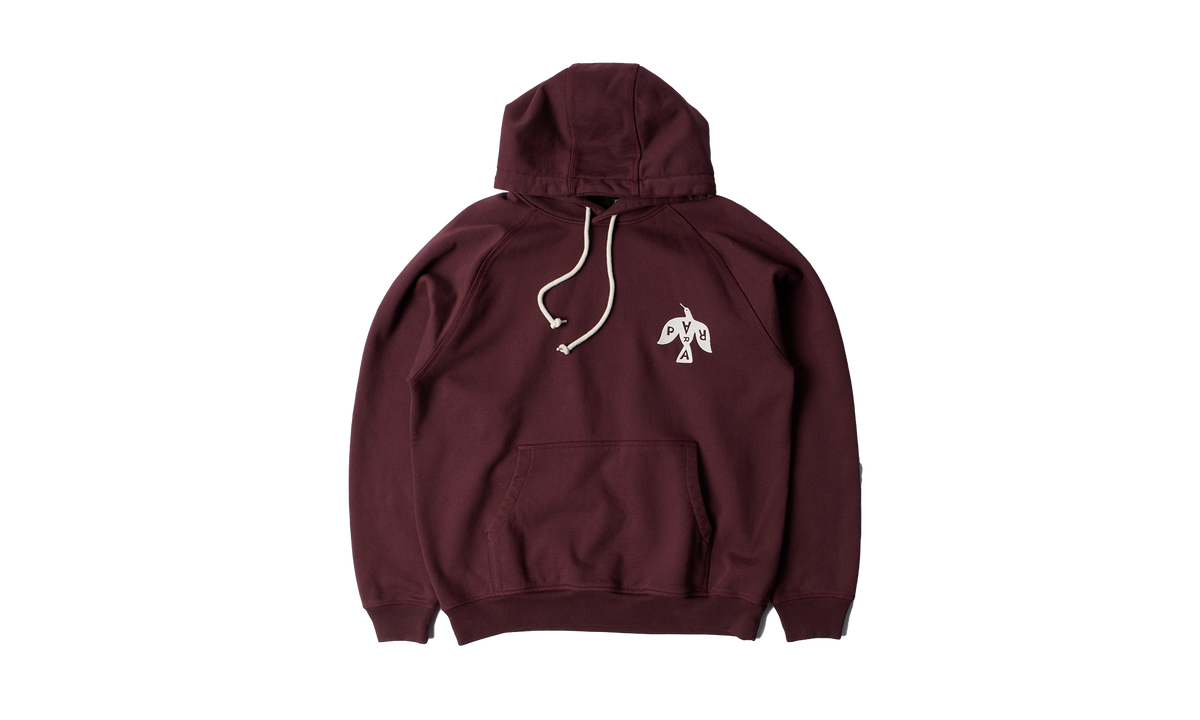 Parra Crow Logo Pullover Hoodie "Dark Burgundy" 54326