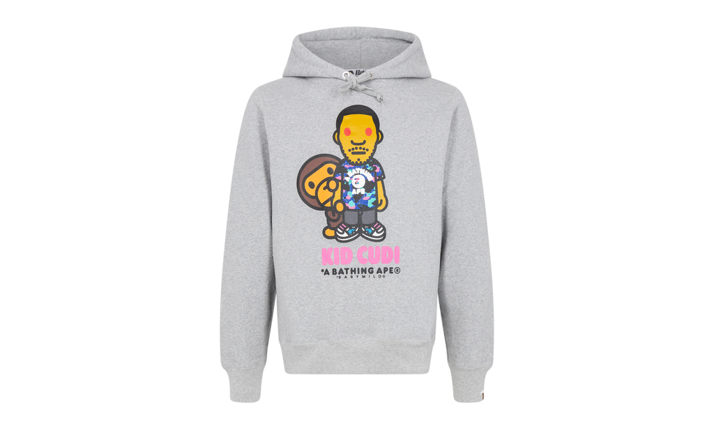 Baby Milo Pullover Hoodie "BAPE x Kid Cudi - Grey" 83122120