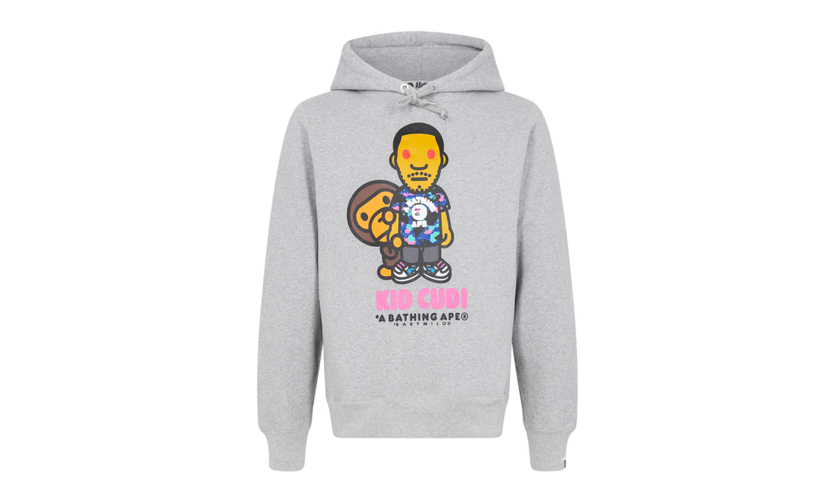 Baby Milo Pullover Hoodie "BAPE x Kid Cudi - Grey" 83122120