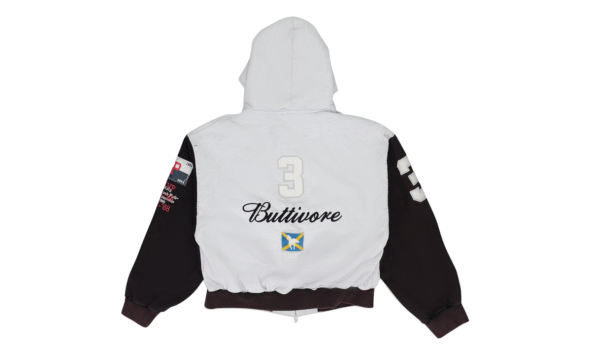 Buttivore Zip Hoodie "White" PI00008