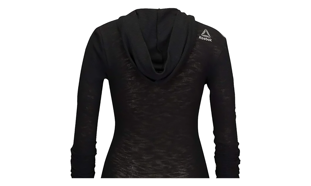 The Noble Fight Long Sleeve Waffle Hoodie WMNS "Black" B10680