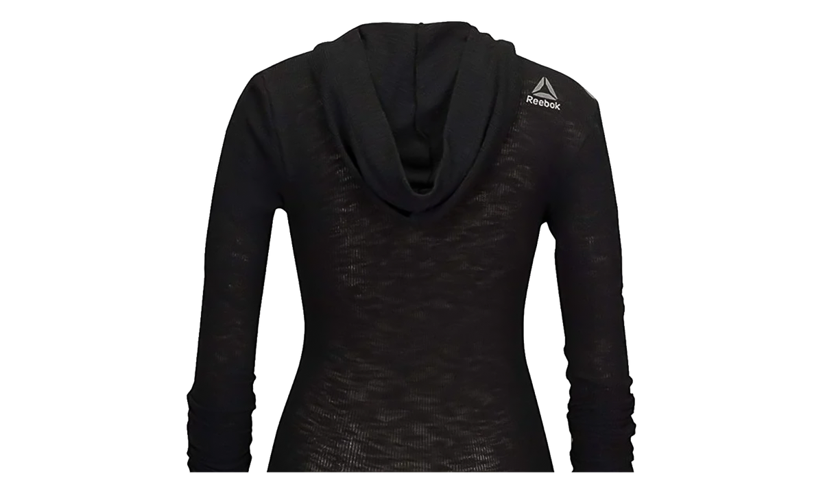 The Noble Fight Long Sleeve Waffle Hoodie WMNS "Black" B10680