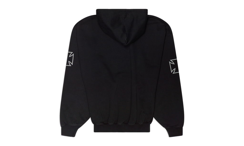Triple Biker Cross Logo Hoodie "Black" VTM-MHDS-0002