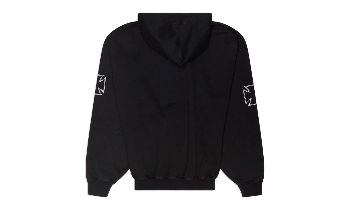 Triple Biker Cross Logo Hoodie "Black" VTM-MHDS-0002