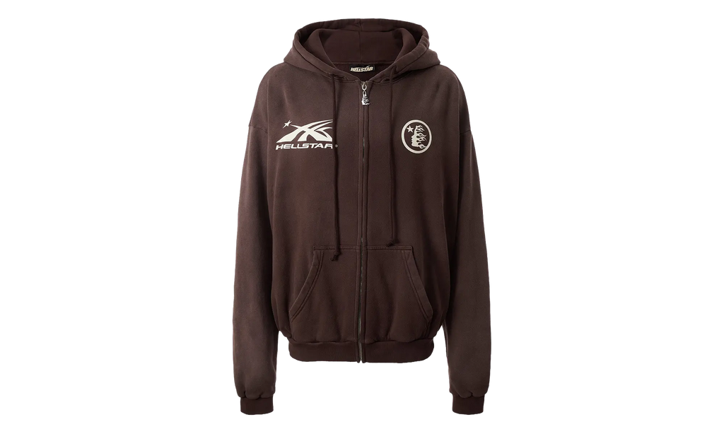 HS Logo Zip-Up Hoodie "Brown" HSR294